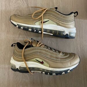 Air max 97. Womens 8. Metallic gold